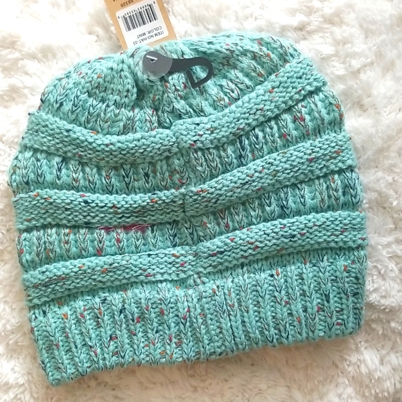 C.C Mint Green Confetti Hat - Picture 3 of 5